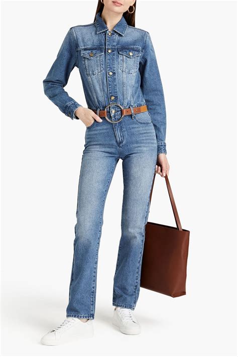 michael kors brooklyn denim|michael kors denim jumpsuit.